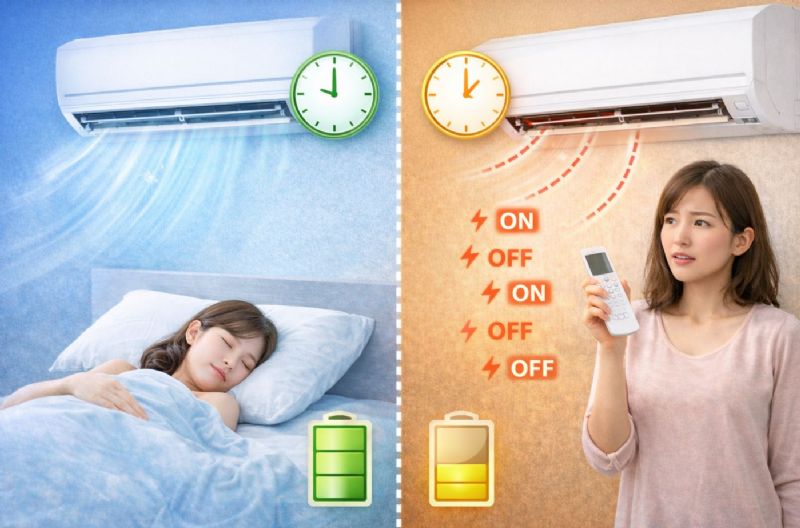 冷氣開整天與反覆開關哪個省電？完整比較分析